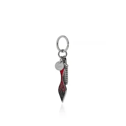 Women Christian Louboutin Red Sole Keyring